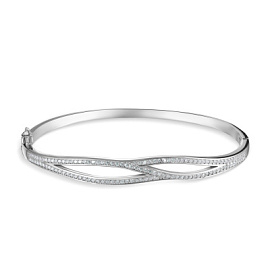 Браслет жесткий XZC033B серебро