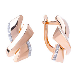 Серьги 108-259889 золото