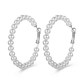 Серьги конго 3V-5565-W ювелирный сплав