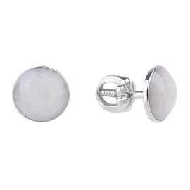 Серьги пусеты 2367405651-10 серебро Круг