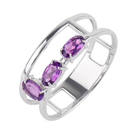 Кольцо 1-1231 ам серебро