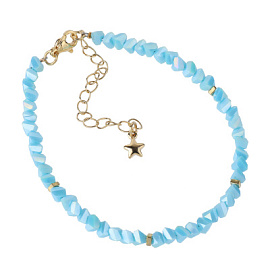 Браслет из бусин Б-Юкг-Гм-80-17 ювелирный сплав