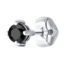 Серьги пусета одиночная 52-127-01877-2 золото