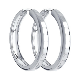 Серьги конго 94140062 серебро