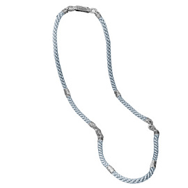 Шнур текстильный 702940-65С серебро Святой Георгий Победоносец и Божья Матерь Владимирская