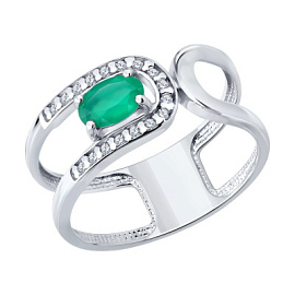 Кольцо 92014837 серебро