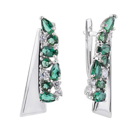 Серьги 2-847 тур серебро