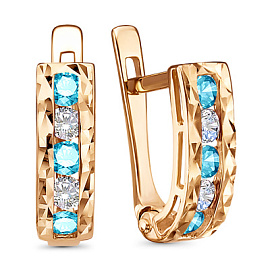 Серьги дорожка 120506а-1 золото Дорожка