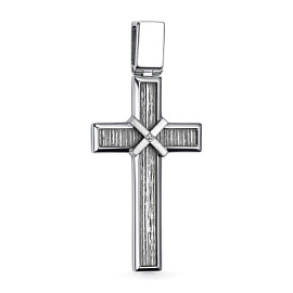 Крест декоративный 03-3839.00ЧБ-17 серебро