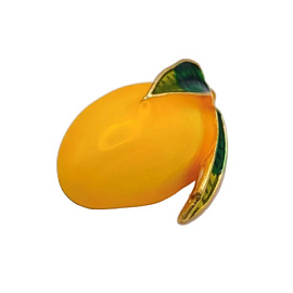 Брошь 331110040 ювелирный сплав Лимон