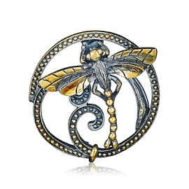 Брошь BO080545NIN-M серебро Стрекоза