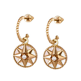 Серьги подвесные 2002353-2 золото Диор