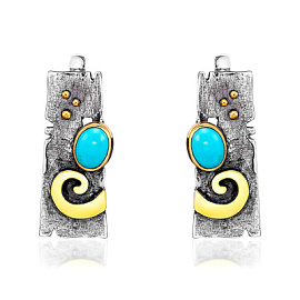 Серьги ER021206TRQ-COV-M серебро