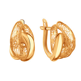 Серьги Т10002В757 золото