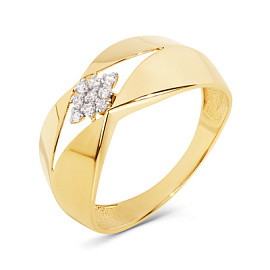 Кольцо 021071-4102 золото