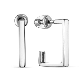 Серьги пусеты б0505579 золото Геометрия