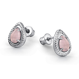 Серьги пусеты 02-4405.00РК-00 серебро