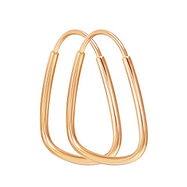 Серьги конго 00-62-0094-00 золото Треугольник