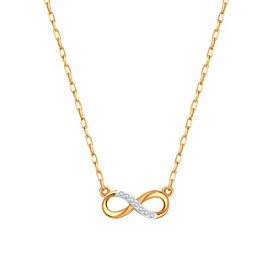 Колье Т142111095 золото Бесконечность
