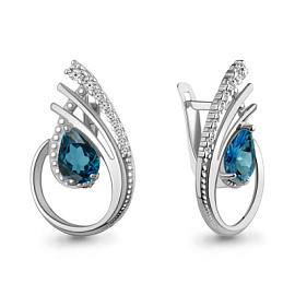 Серьги 4967808А.5 серебро