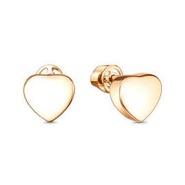 Серьги пусеты 822728р золото Сердце