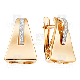 Серьги кл3838а-01 золото