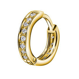 Серьги кафф П011з серебро