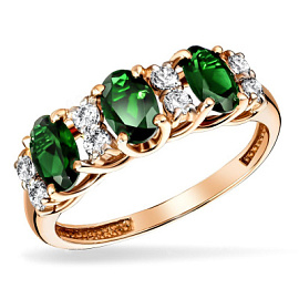 Кольцо дорожка 1-668 тур золото