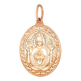 Подвеска религиозная христианская ладанка 20-0091 золото Неупиваемая чаша