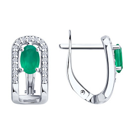 Серьги 92023276 серебро