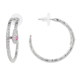 Серьги конго 502009950 ювелирный сплав змея