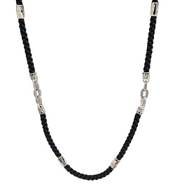 Шнур текстильный 749940-60 серебро Георгий Победоносец и Ангел Хранитель