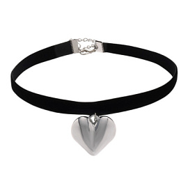 Колье 121110022s ювелирный сплав Сердце