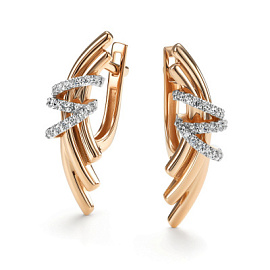 Серьги 26729-100 золото