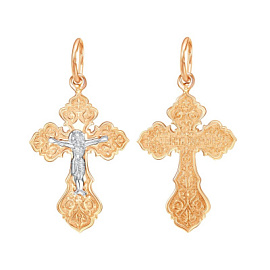Крест христианский 03-3544 золото Полновесный