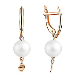 Серьги подвесные 290-1-1214 золото