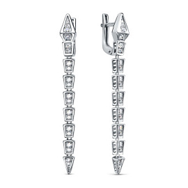 Серьги подвесные б120361 золото Булгари Змея