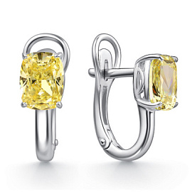 Серьги один камень 02-4763.0БТ6-00 серебро