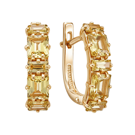 Серьги дорожка С120-8286Ц золото