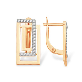 Серьги С13221979 золото Прямоугольник