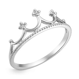 Кольцо 01-10-0028.с серебро Корона