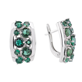 Серьги 2-646 тур серебро