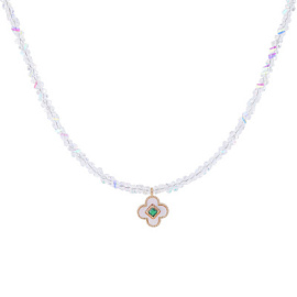 Бусы чокер К-Юкб-80-1С-38 ювелирный сплав Клевер