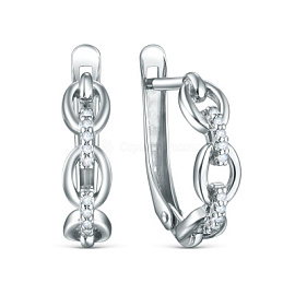 Серьги 11-0936 серебро
