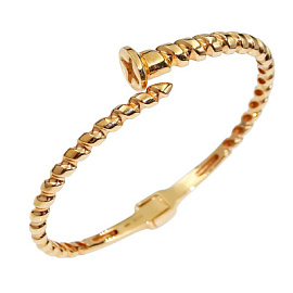 Браслет жесткий Бр5295 золото Картье Гвоздь