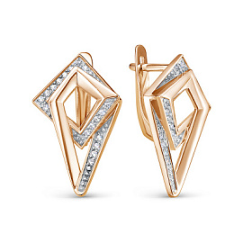 Серьги 1206907 золото Геометрия