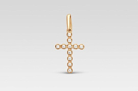 Крест декоративный 14085-120 золото