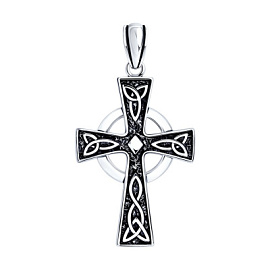 Крест декоративный 95120110 серебро Полновесный