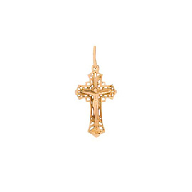 Крест христианский КР-044 золото Полновесный