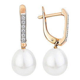 Серьги подвесные 290-1-1290Р золото